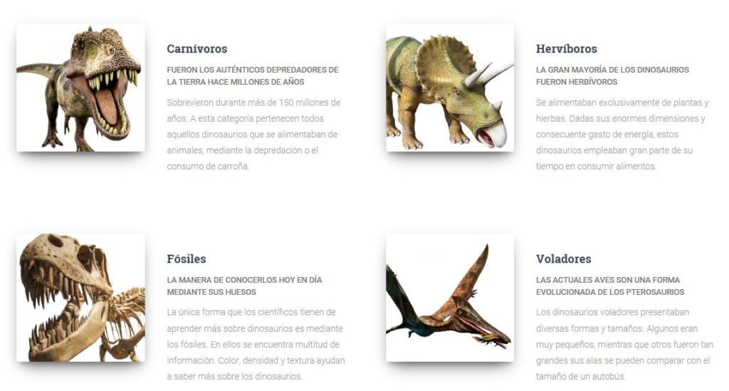 tipos de dinosaurios