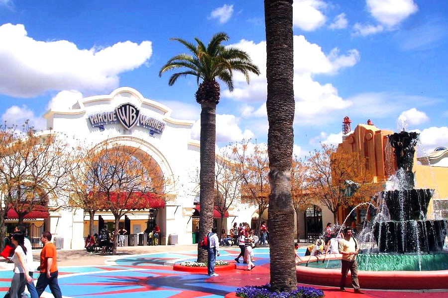 Parque Warner con niños