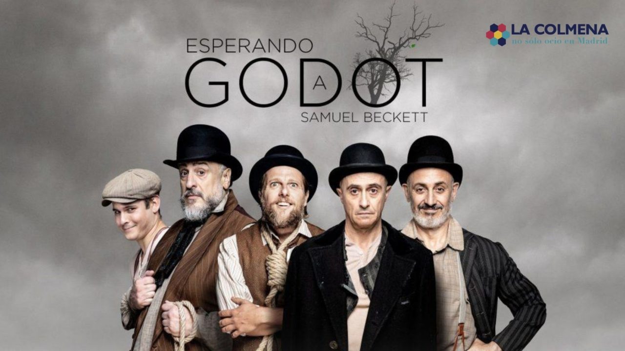 Cartel Esperando a Godot en el Teatro Reina Victoria