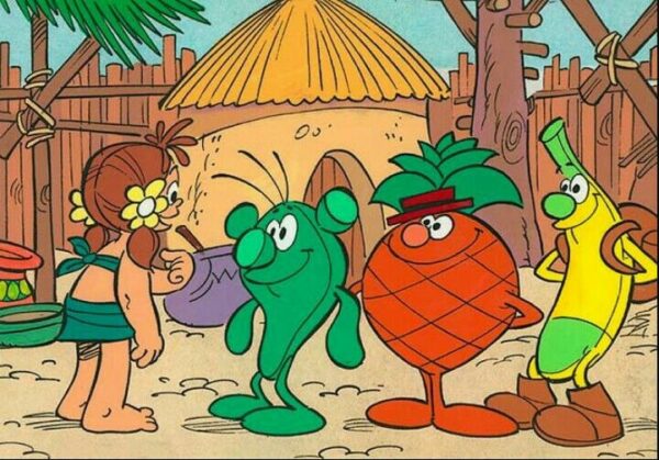Escena de Los Fruitis, los dibujos animados de nuestra infancia