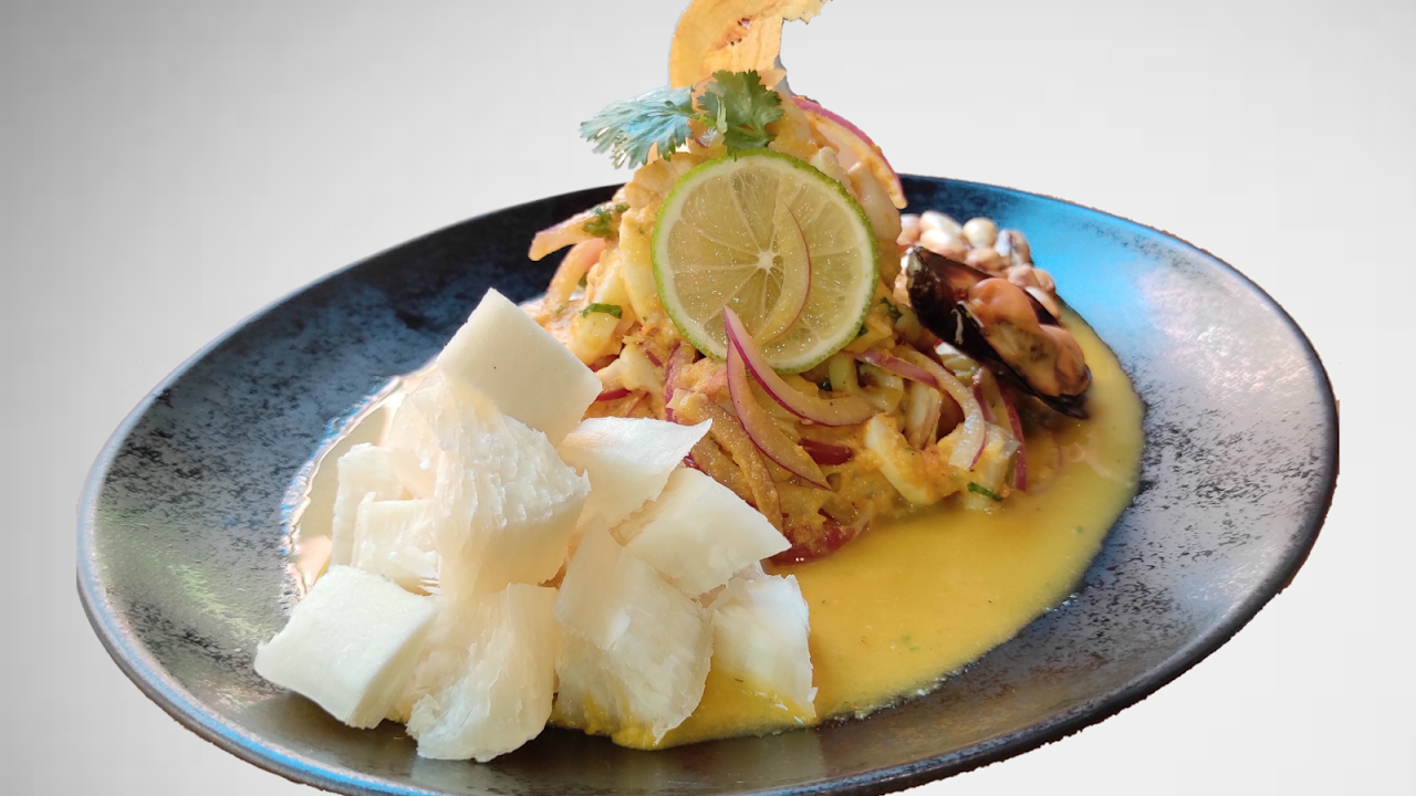 Plato de ceviche de El Caral en Madrid