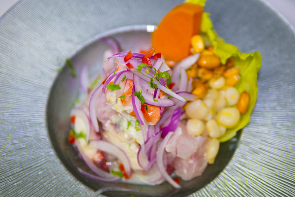 Ceviche del Inti de Oro en el centro de Madrid