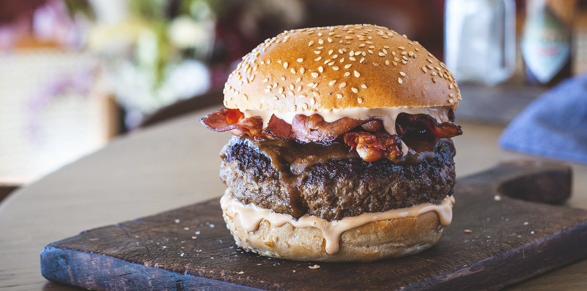 Hamburguesa del New York Burger de Madrid