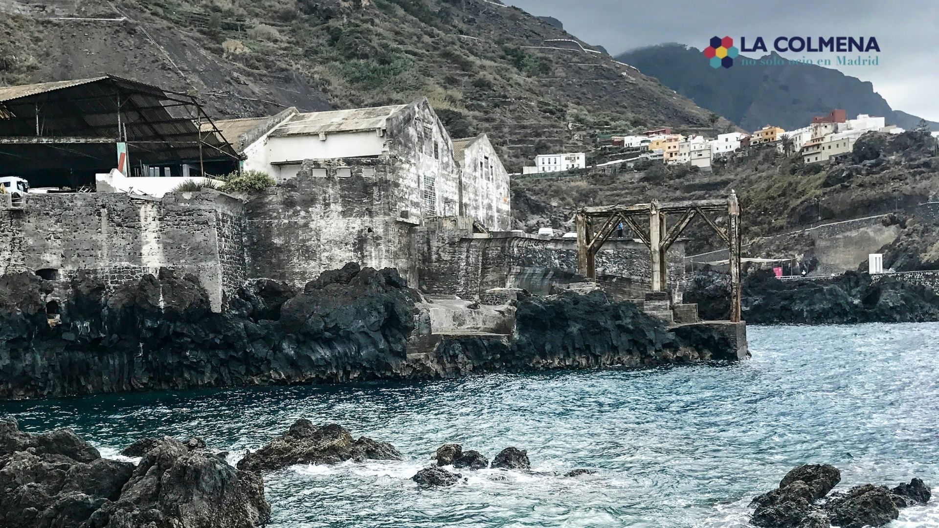 Vista de Garachico en las Islas Canarias