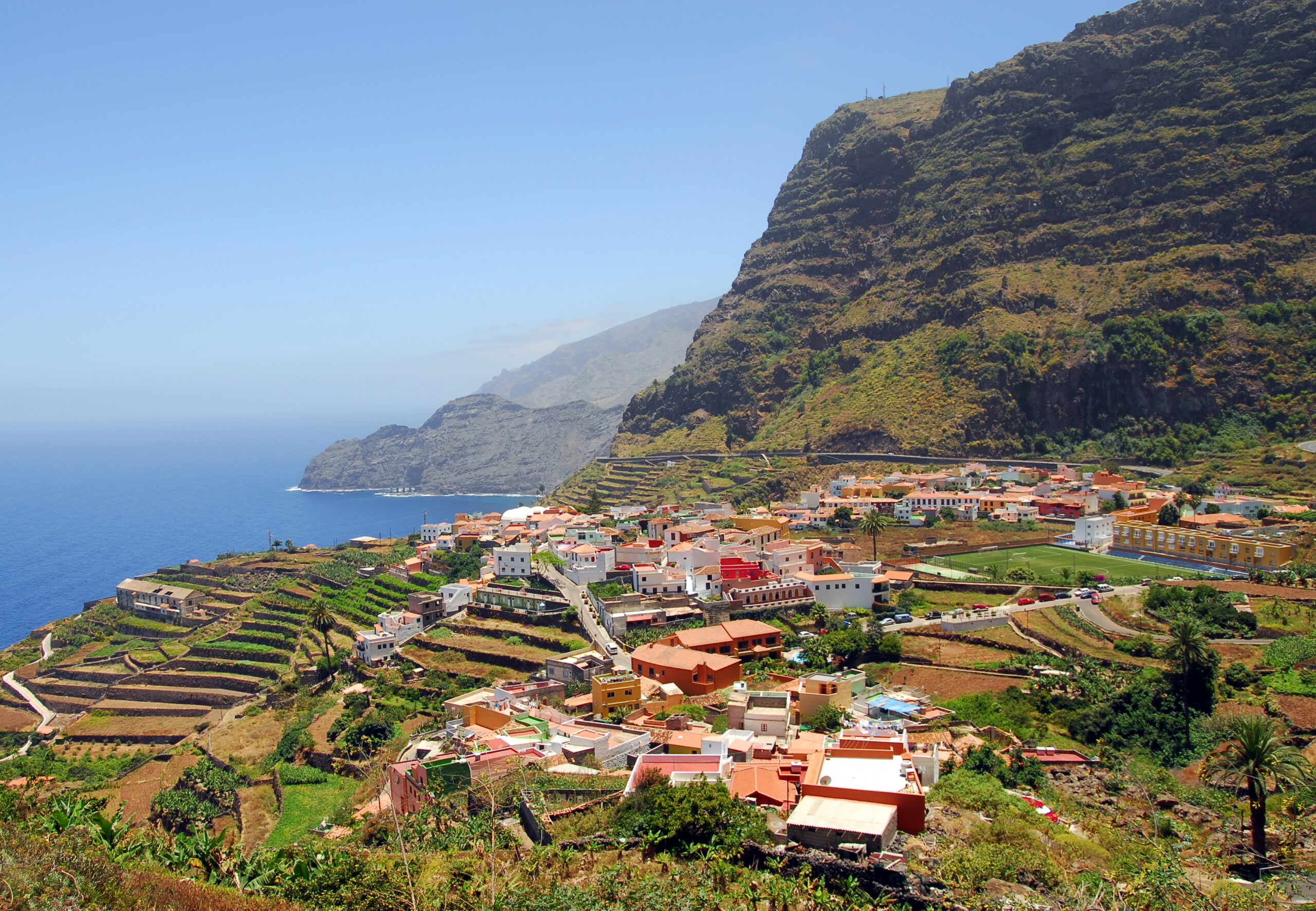 Vista total de Agulo en La Gomera