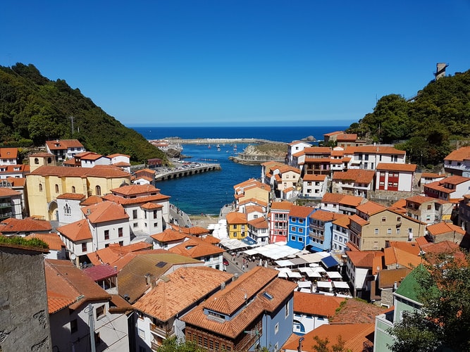 Pueblo de Cudillero en Asturias