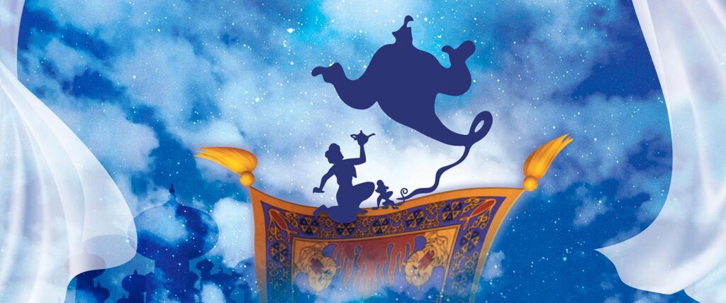 Cartel del musical Aladdin en el Teatro Maravillas
