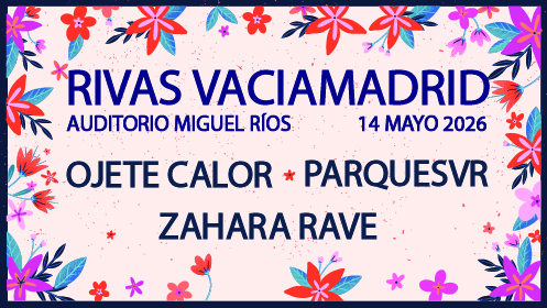 Fiestas de Rivas: Ojete Calor, Parquesvr y Zahara Rave